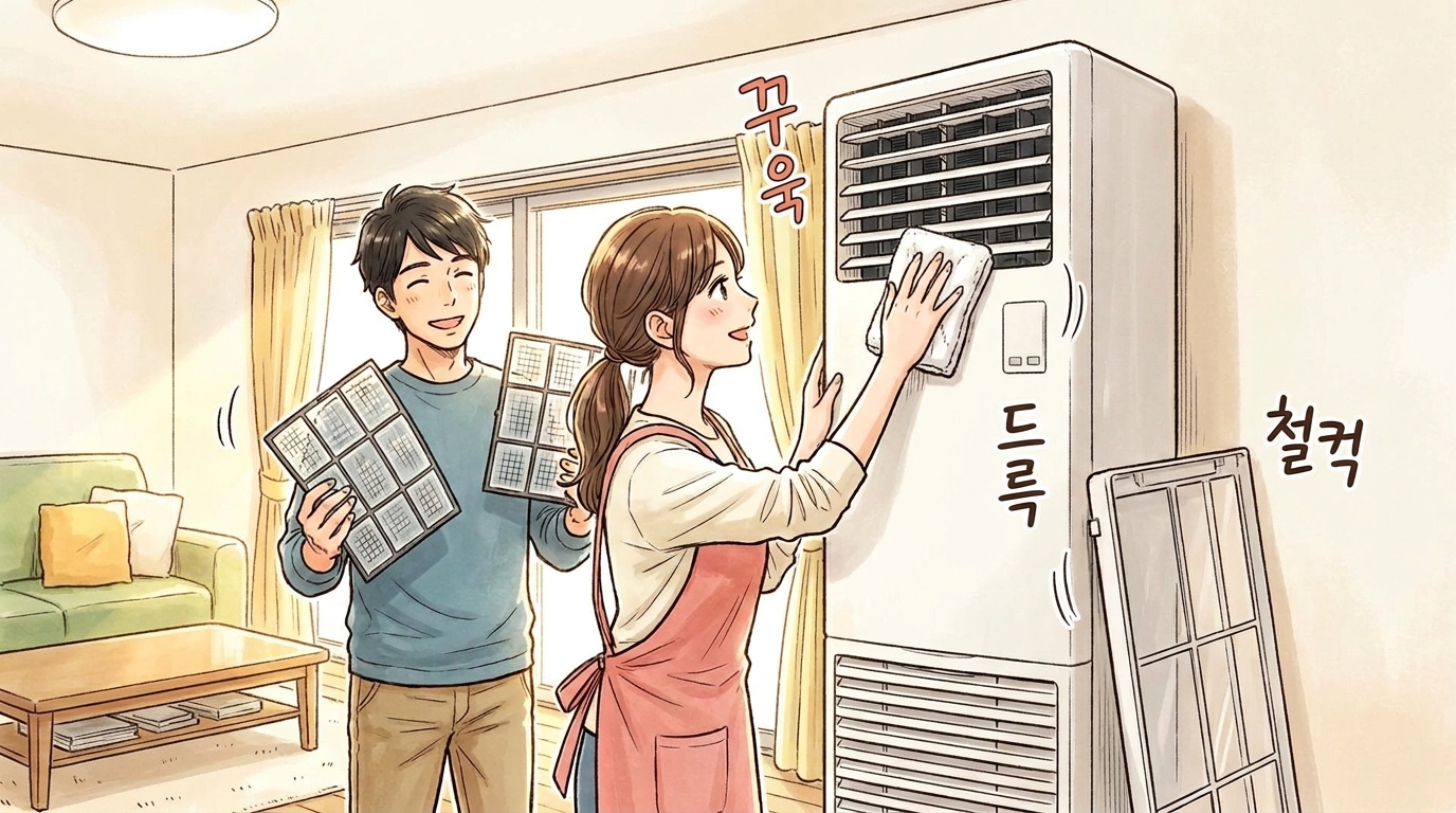 에어컨 셀프 청소 방법